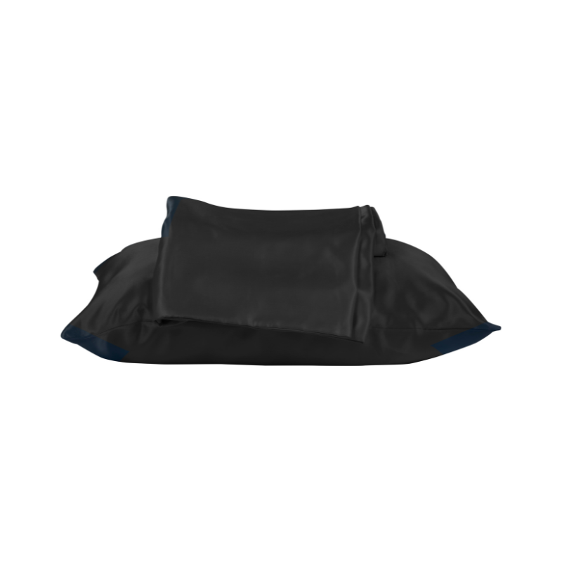 Beauty Pillow - Satijnen Kussensloop - Zwart - 60x70