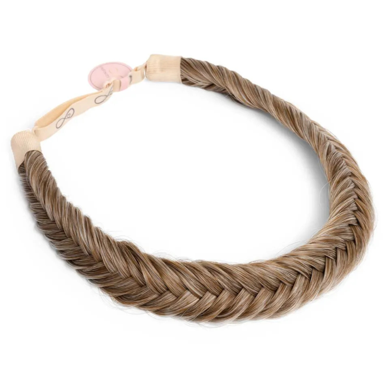 Infinity Jolie Braid - Marshmellow Roast - Fishtail - Mix lichtbruin & Rossig