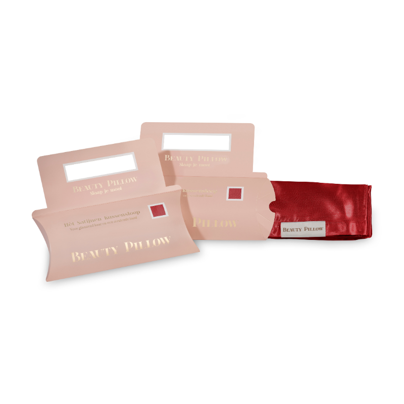 Beauty Pillow - Satijnen Kussensloop Red - Rood - 60x70