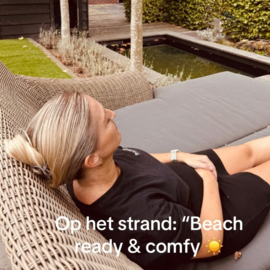 Platte Haarklem - Caramel - 1 st