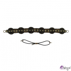 Pink Pewter Napali-Band - Black/Gold