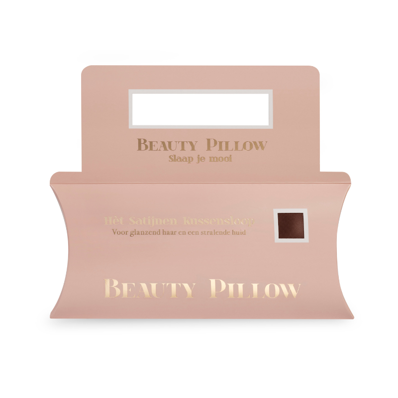 Beauty Pillow - Satijnen Kussensloop - Chocolate Brown - Donkerbruin - 60x70