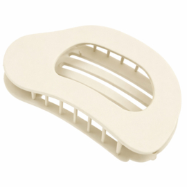 Platte Haarklem – Beige - 1 st