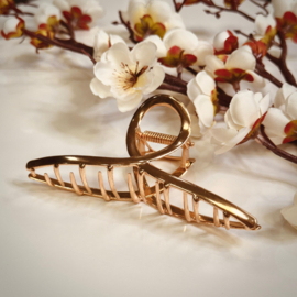 Metalen Haarklem Goud – Cross Design (11,2 cm x 5 cm)