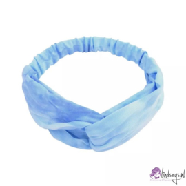 Cross Haarband - Blauw met print