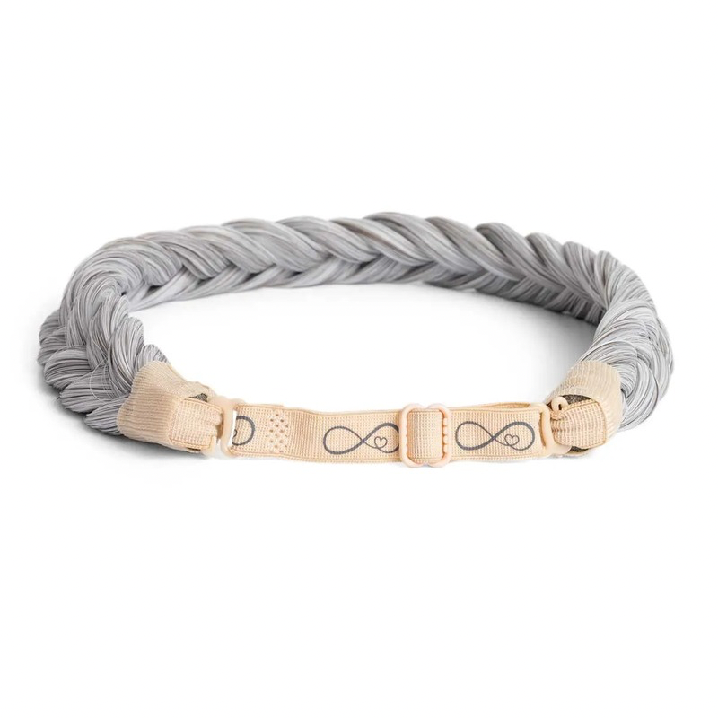 Infinity Lizzy Braid - Iced Gold - Regular Braid - Grijs