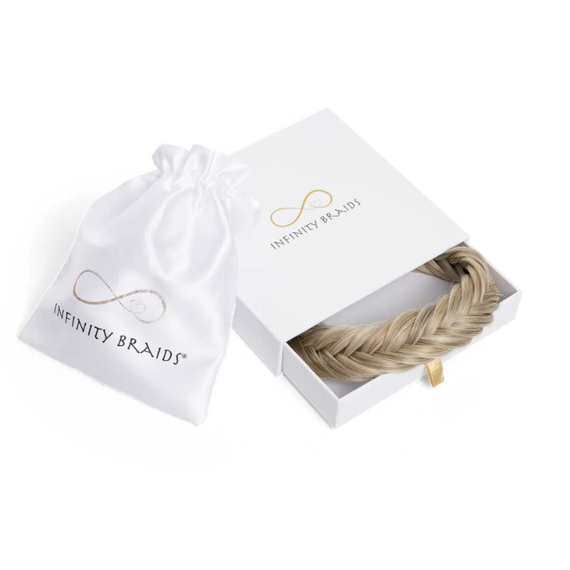 Infinity Jolie Braid - Satin Caramel - Fishtail - Warm Lichtblond
