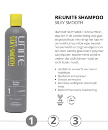 Unite - Silky Smooth - System cleanse active Wash - Shampoo 300 ml