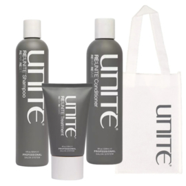 Unite RE Actie Set: Shampoo 300 ml + Conditioner 236 ml + treatment 118 ml cadeau