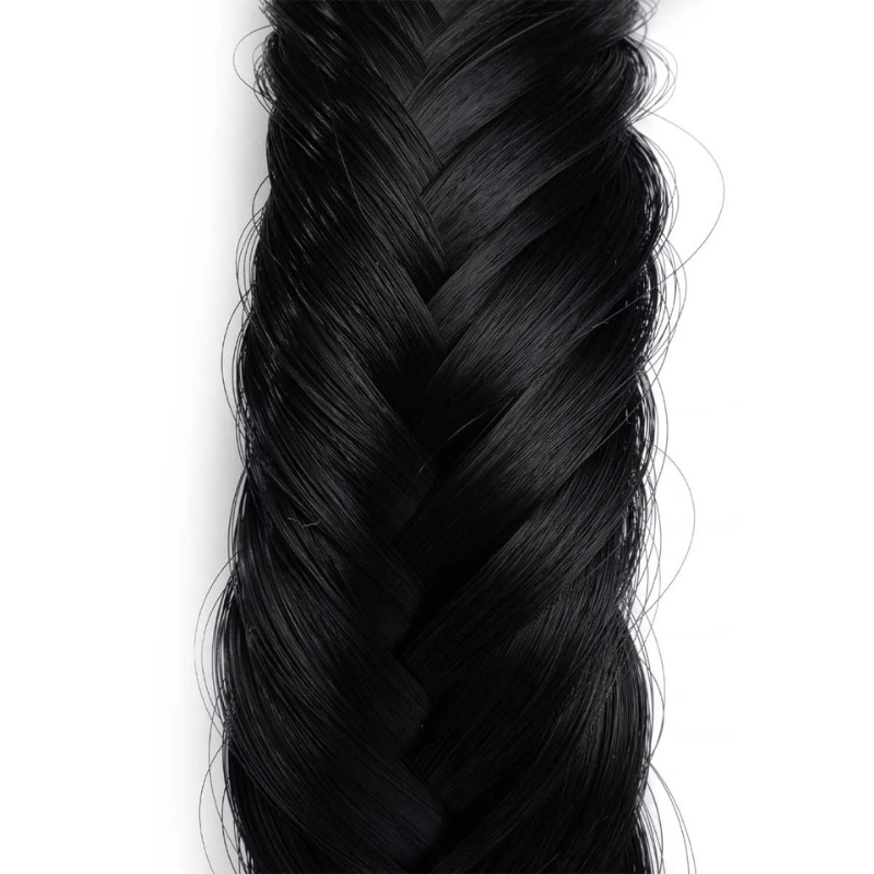 Infinity Jolie Braid - Onyx - Fishtail - Zwart