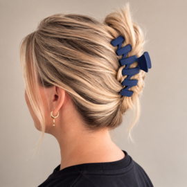 Haarklem - Wave - Delft Blue  - Groot - Donker Blauw - 1 st