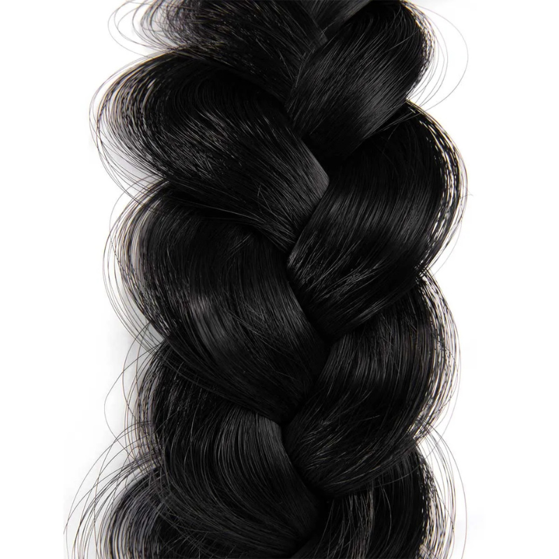 Infinity Viènne Braid - Onyx - Messy Braid - Zwart