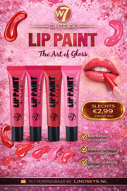 W7 - Lip Paint -  Lipgloss - Felle Kleuren voor Verleidelijke Lippen