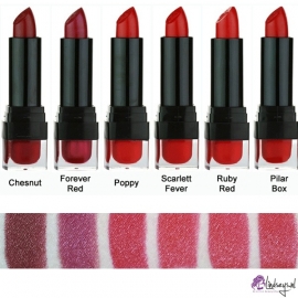 W7 Kiss Lipstick reds