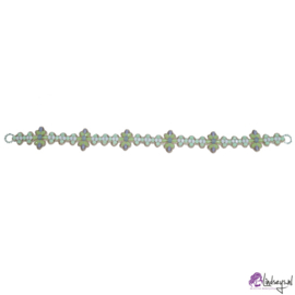 Pink Pewter Bernadette Band Mint Lilac haarband - Choker