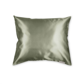 Beauty Pillow - Satijnen Kussensloop - Olive Green- 60x70