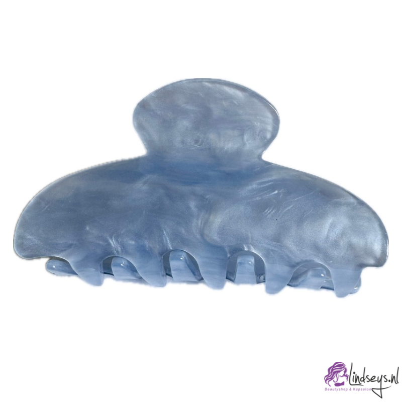 Pastel Blue - Haarklem – 8,3 cm x 4,5 cm - 1 st