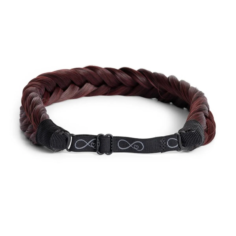 Infinity Lizzy Braid - Raspberry Ice - Regular Braid - Mahonie Rood / Bruin