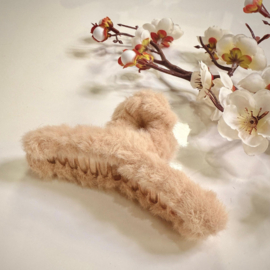 Haarklem - Fluffy Kaki – 12 cm