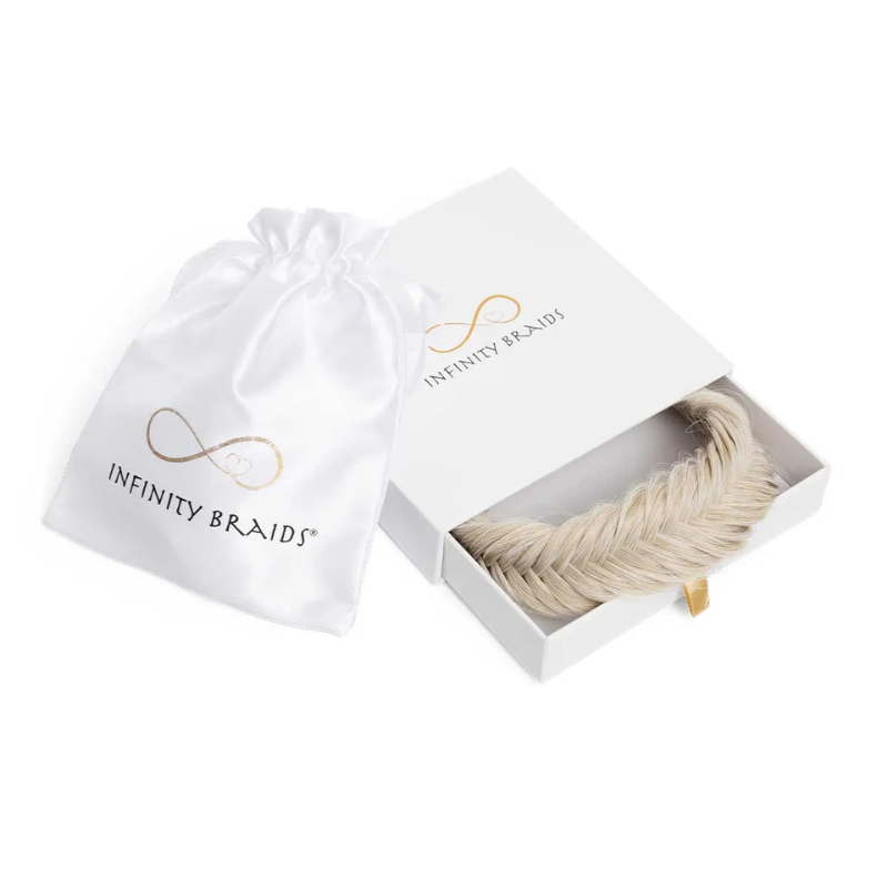 Infinity Jolie Braid - Ashy Ribbon - Fishtail - Heel Lichtblond