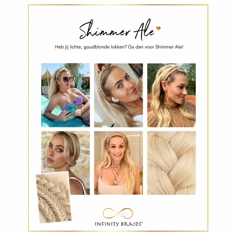 Infinity Lizzy Braid - Shimmer Ale - Regular Braid - Licht Blond