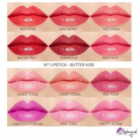 W7 Butter Kiss Lips roze - rood