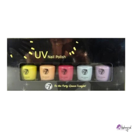 W7 UV Nagellak Set - set van 5 kleuren