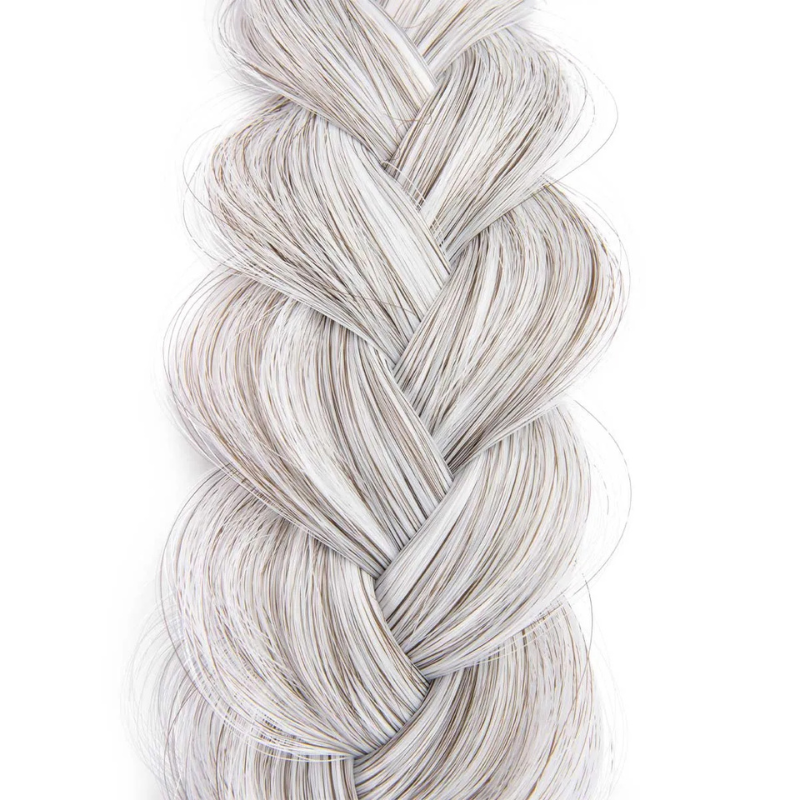 Infinity Viènne Braid - Iced Gold - Messy Braid - Grijs