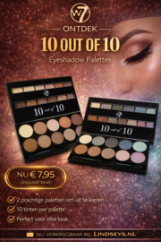 W7 - Perfect 10 out of 10 - Oogschaduw Palette - Mixed