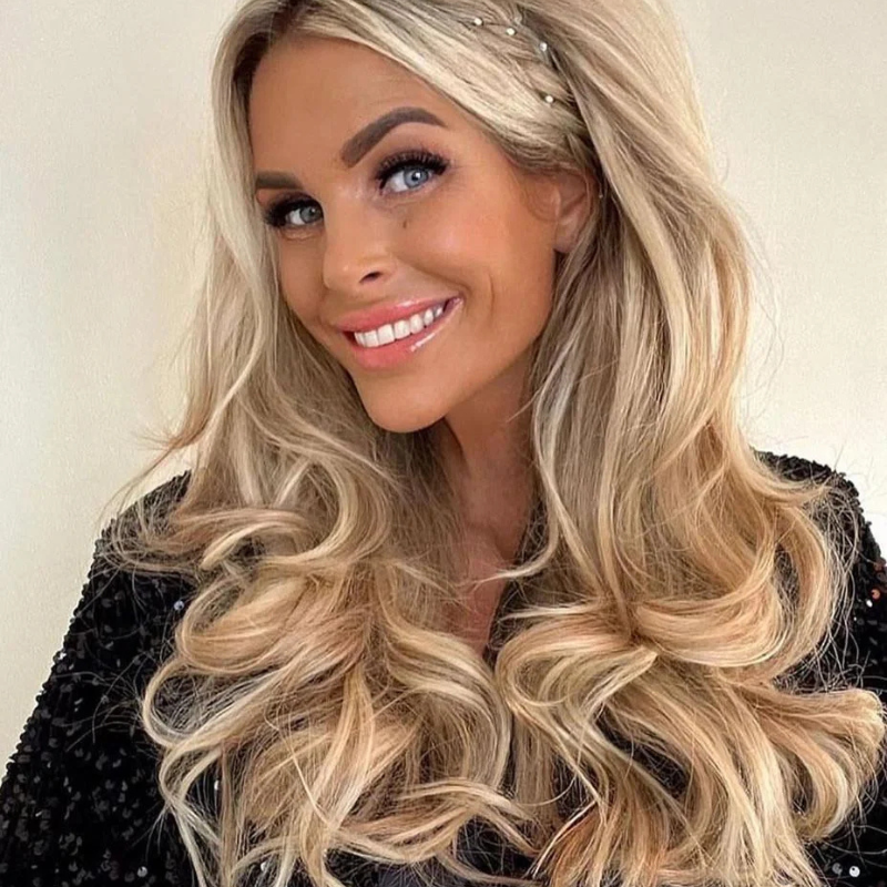 Infinity Viènne Braid - Satin Caramel - Messy Braid - Warm Lichtblond