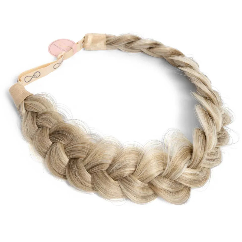 Infinity Viènne Braid - Satin Caramel - Messy Braid - Warm Lichtblond