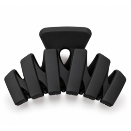 Wave Haarklem - Zwart -  6,7 cm – Zwart - Half Opgestoken Haar