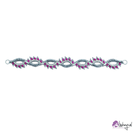 Pink Pewter Addy Fuchsia Choker - Haarband