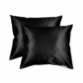 Beauty Pillow - Satijnen Kussensloop - Zwart - 60x70