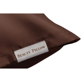 Beauty Pillow - Satijnen Kussensloop - Chocolate Brown - Donkerbruin - 60x70