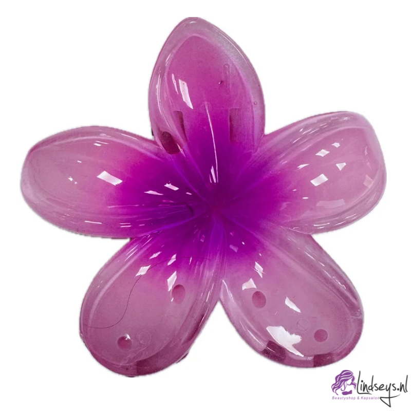 Frangipani Bloem - Haarklem – Sunset Pink - 1 stuks