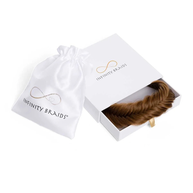 Infinity Jolie Braid - Apricot Amber - Fishtail - Lichtrode Rossige