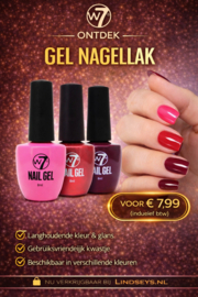 W7 - Gel Nagellak - Barbie Pink - Roze