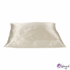 Beauty Pillow - Satijnen Kussensloop - Creme Pearl- 60x70