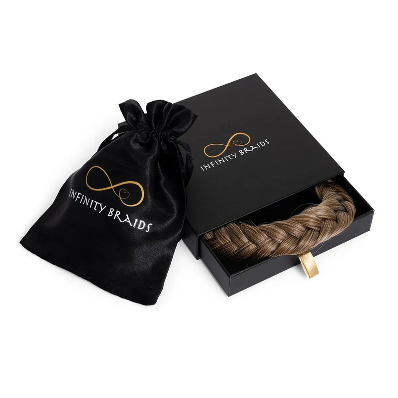 Infinity Lizzy Braid - Marshmellow Roast - Regular Braid - Mix lichtbruin & Rossig