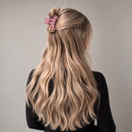 Wave Haarklem - Oudroze - 6,7 cm – Oudroze - Half Opgestoken Haar