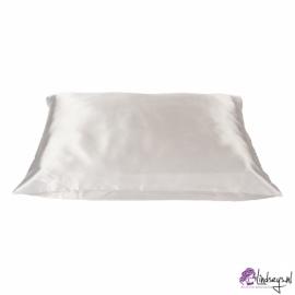 Beauty Pillow - Satijnen Kussensloop -  White - Wit - 60x70