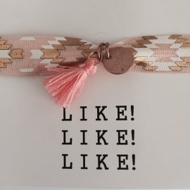 LIKE! armband rosé gold