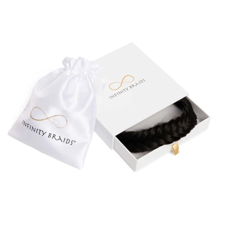 Infinity Jolie Braid - Espresso Smoke - Fishtail - Koel Donkerbruin