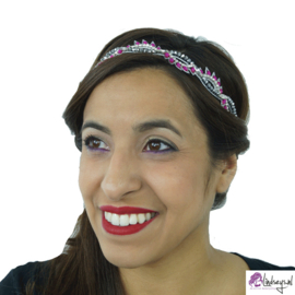 Pink Pewter Addy Fuchsia Choker - Haarband