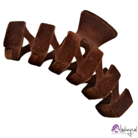 Elegance Wave Haarklem – Chocolade Suède - 1 st