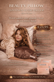 Beauty Pillow - Satijnen Kussensloop - Blauw - 60x70