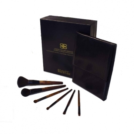 Beauty prestige cosmetic brushes and case
