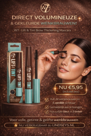 W7 - Lift & Tint Brow Thickening - Mascara - Wenkbrauwmascara