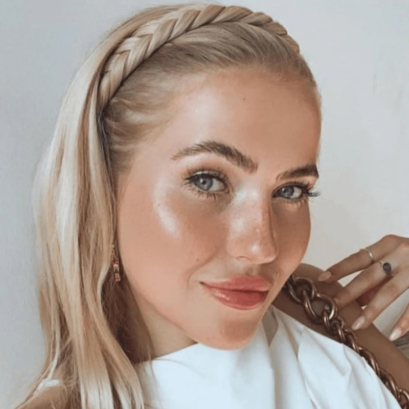 Infinity Lizzy Braid - Shimmer Ale - Regular Braid - Licht Blond